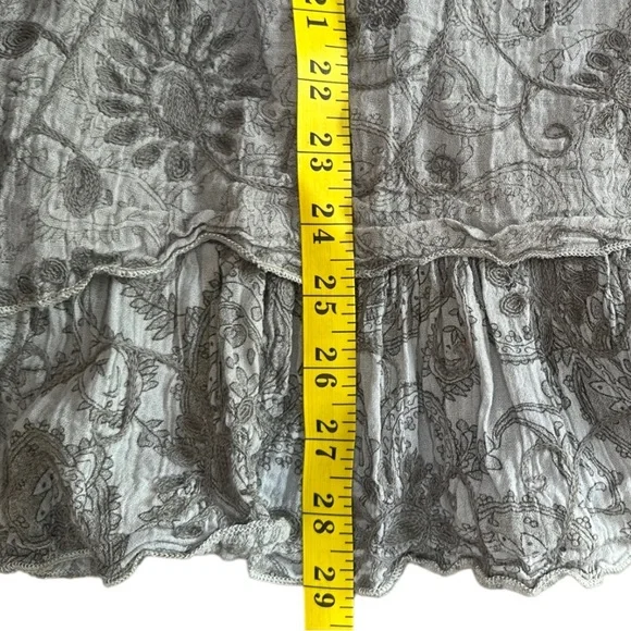 Cecico Crochet Boho Knit Triangle Floral Beach Cover Up Dress Gray White Medium - Picture 14 of 14